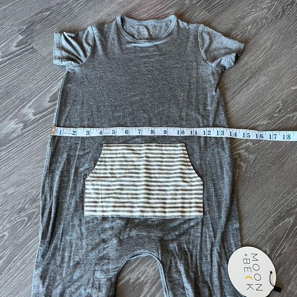Moon + Beck Romper Kids 3-4 Years Gray - Picture 4 of 8